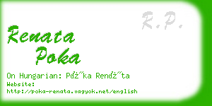 renata poka business card